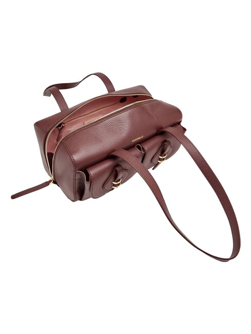 MAVERY POCKET Shoulder bag, in leather berry - Women&rsquo;s Bags