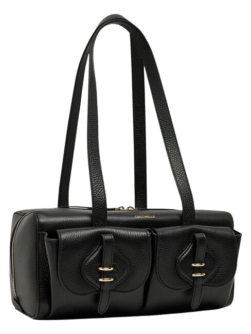 MAVERY POCKET Shoulder bag, in leather Black - Women&rsquo;s Bags