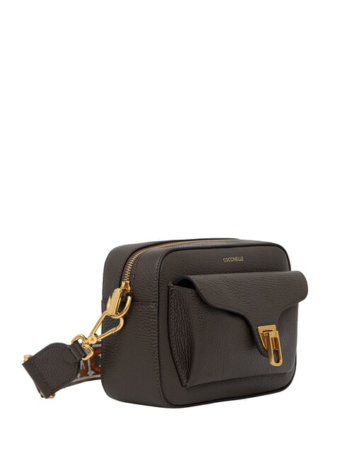 BEAT SOFT RIBB Leather shoulder bag mud - Women&rsquo;s Bags