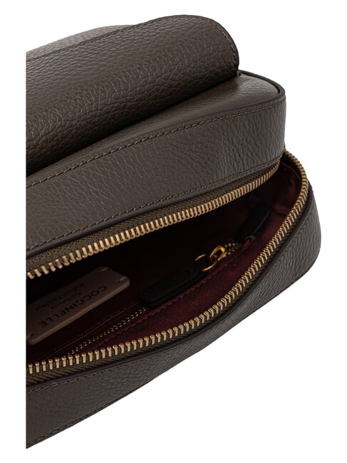 BEAT SOFT RIBB Leather shoulder bag mud - Women&rsquo;s Bags