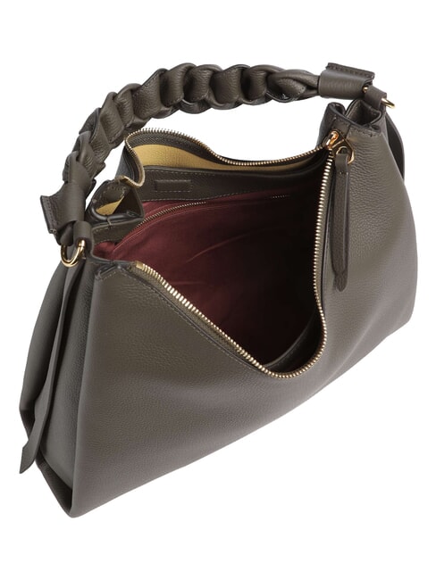 BOHEME GRANA DOUBLE Large leather shoulder bag mud/honey - Women&rsquo;s Bags