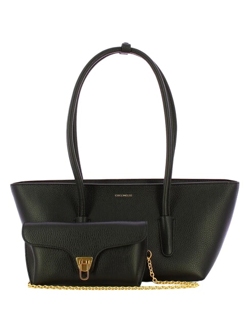 DOUBLE BEAT Shopper with clutch Black - Women&rsquo;s Bags