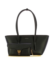 COCCINELLE DOUBLE BEAT Shopper with clutch Black - Women&rsquo;s Bags - 4