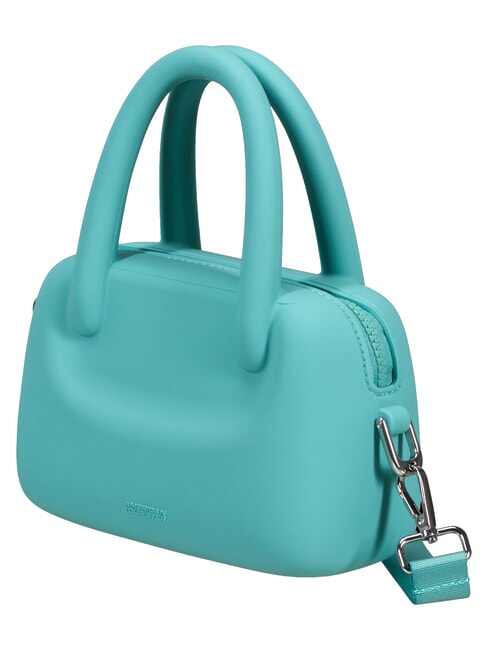 JELLYPOP Mini silicone bag, with shoulder strap dusty turquoise - Travel Accessories
