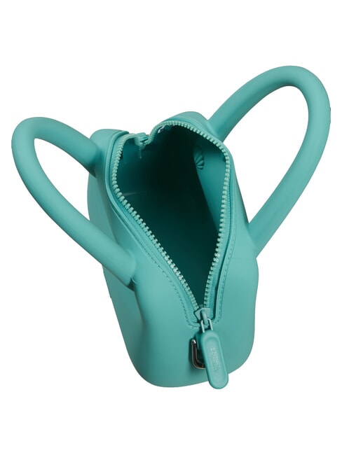JELLYPOP Mini silicone bag, with shoulder strap dusty turquoise - Travel Accessories