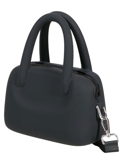 JELLYPOP Mini silicone bag, with shoulder strap BLACK - Travel Accessories
