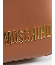 LOVE MOSCHINO BOLD LOVE Small backpack with embossed logo chestnut - Women&rsquo;s Bags - 3