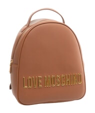 LOVE MOSCHINO BOLD LOVE Small backpack with embossed logo chestnut - Women&rsquo;s Bags - 4