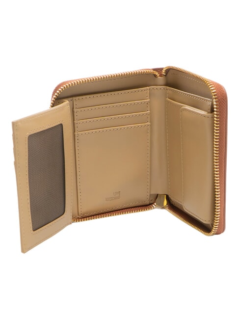EMBOSSED Small ziparound wallet chestnut - Women&rsquo;s Wallets