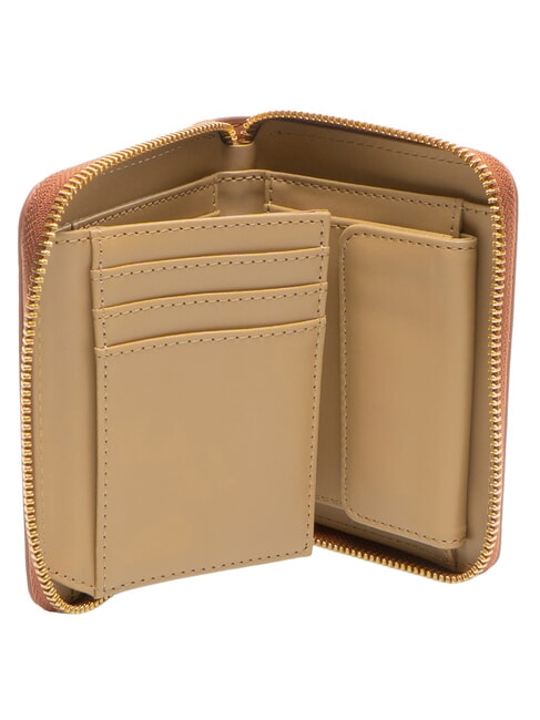 EMBOSSED Small ziparound wallet chestnut - Women&rsquo;s Wallets
