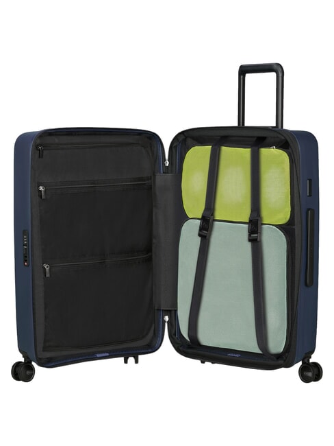 RESTACKD Medium trolley, expandable midnight - Rigid Trolley Cases