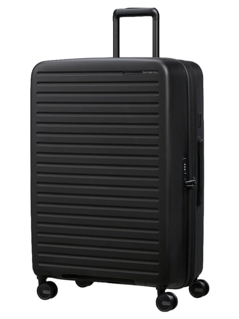 RESTACKD Large, expandable trolley BLACK - Rigid Trolley Cases