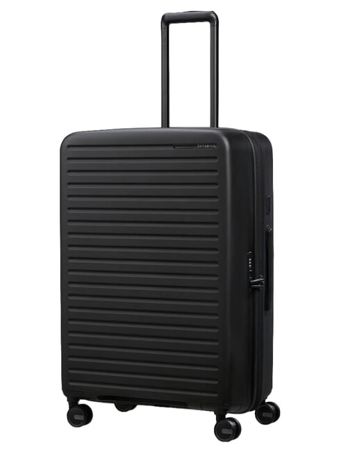 RESTACKD Large, expandable trolley BLACK - Rigid Trolley Cases