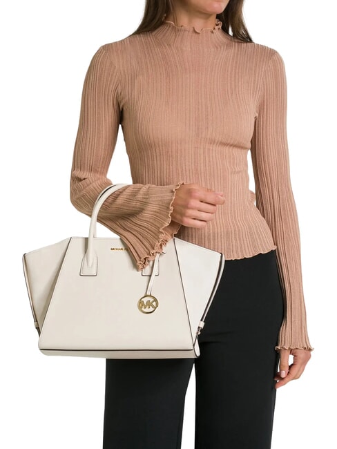 AVRIL Handbag, with shoulder strap, in leather lt cream - Women&rsquo;s Bags