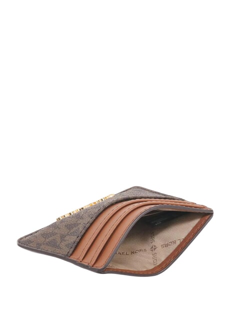 JET SET LOGO Flat card holder brown - Women&rsquo;s Wallets