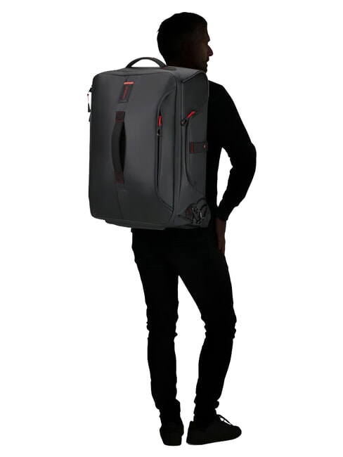 PARADIVER LIGHT Wheeled duffel bag, small size BLACK - Duffle bags