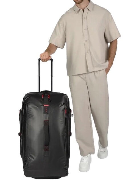 PARADIVER LIGHT Large wheeled duffel bag BLACK - Duffle bags