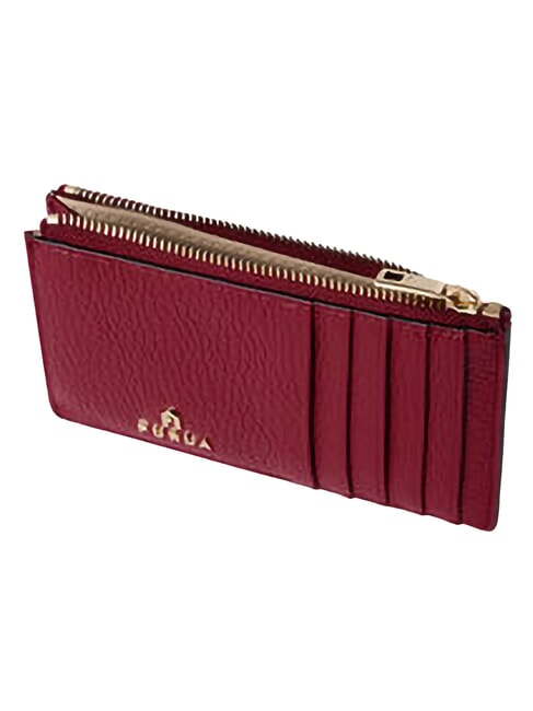 CAMELIA Flat leather wallet CHERRY d - Women&rsquo;s Wallets