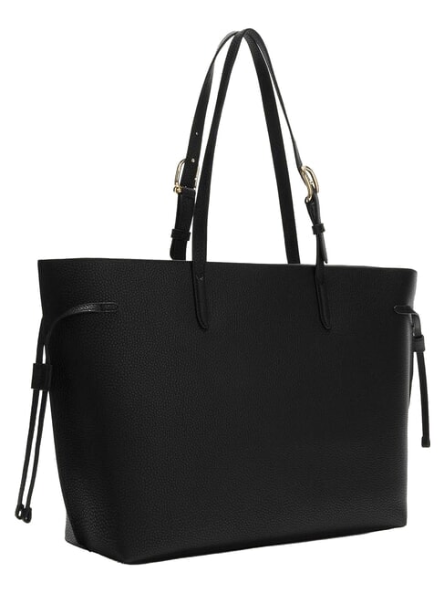 AVA Large leather shopping bag muddy gray+rosewood int. - Women&rsquo;s Bags