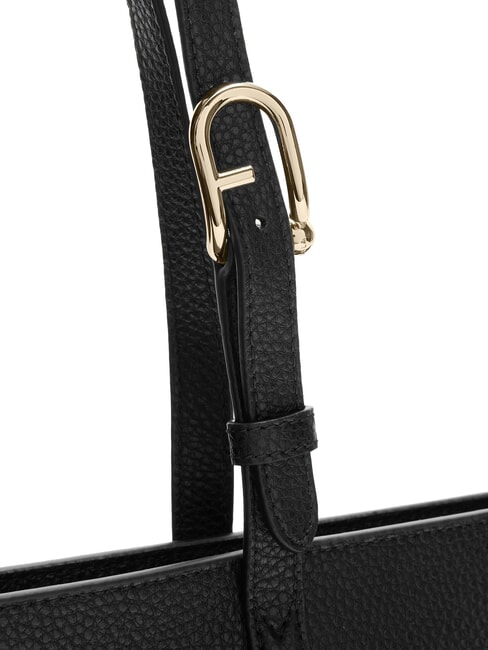 AVA Large leather shopping bag muddy gray+rosewood int. - Women&rsquo;s Bags
