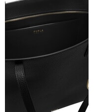 FURLA AVA Large leather shopping bag muddy gray+rosewood int. - Women&rsquo;s Bags - 4