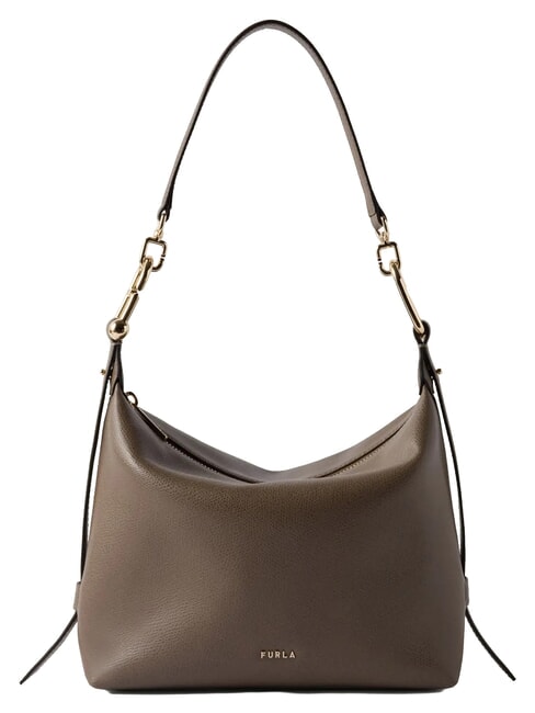 TONIE Small leather bag with shoulder strap muddy gray - Women&rsquo;s Bags