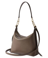 FURLA TONIE Small leather bag with shoulder strap muddy gray - Women&rsquo;s Bags - 3