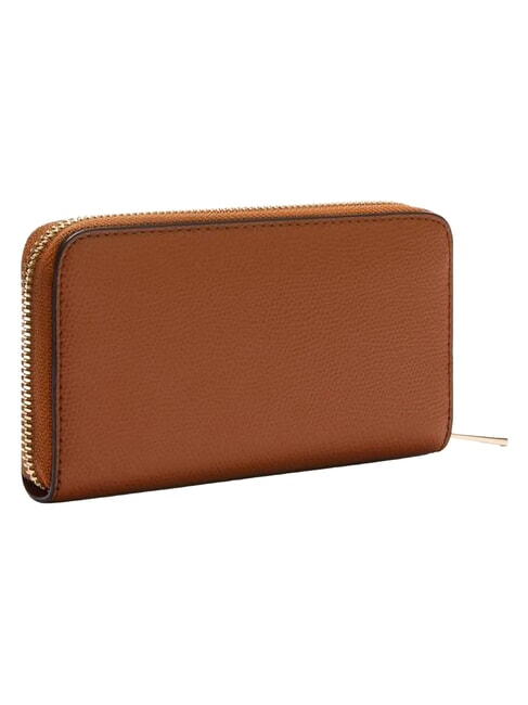 CAMELIA Ziparound wallet, in leather extra brown - Women&rsquo;s Wallets