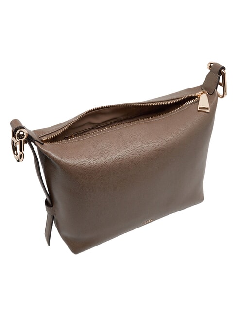TONIE Leather shoulder bag with shoulder strap muddy gray - Women&rsquo;s Bags