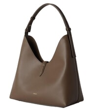 FURLA GOCCIA Leather shoulder bag muddy gray - Women&rsquo;s Bags - 2