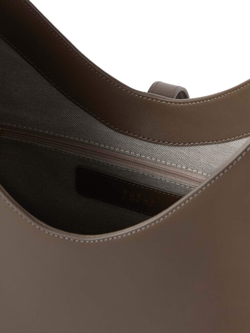 GOCCIA Leather shoulder bag muddy gray - Women&rsquo;s Bags
