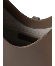 FURLA GOCCIA Leather shoulder bag muddy gray - Women&rsquo;s Bags - 3
