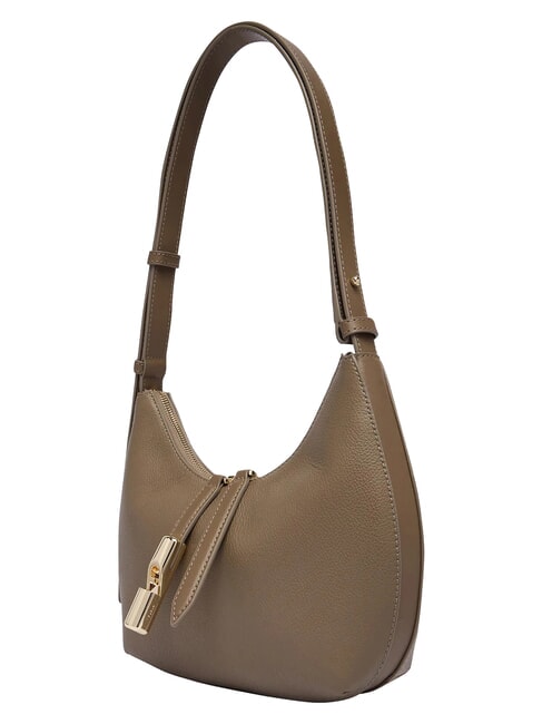 GOCCIA Hammered leather shoulder bag muddy gray - Women&rsquo;s Bags