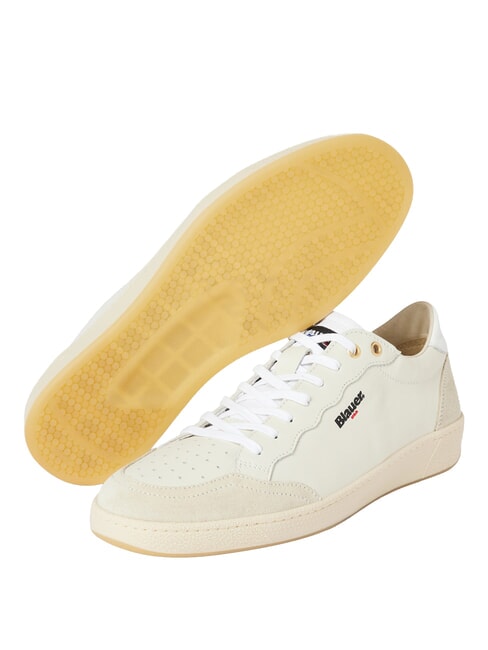 MURRAY Leather sneakers white/beige - Men&rsquo;s shoes