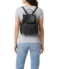 THE BRIDGE MARTINA Hammered leather backpack Black Gold - Women&rsquo;s Bags - 2