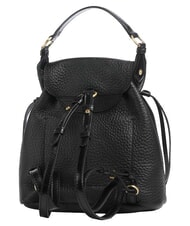 THE BRIDGE MARTINA Hammered leather backpack Black Gold - Women&rsquo;s Bags - 3