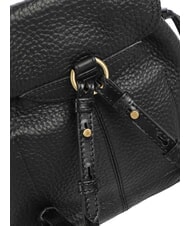 THE BRIDGE MARTINA Hammered leather backpack Black Gold - Women&rsquo;s Bags - 5