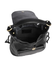 THE BRIDGE MARTINA Hammered leather backpack Black Gold - Women&rsquo;s Bags - 6