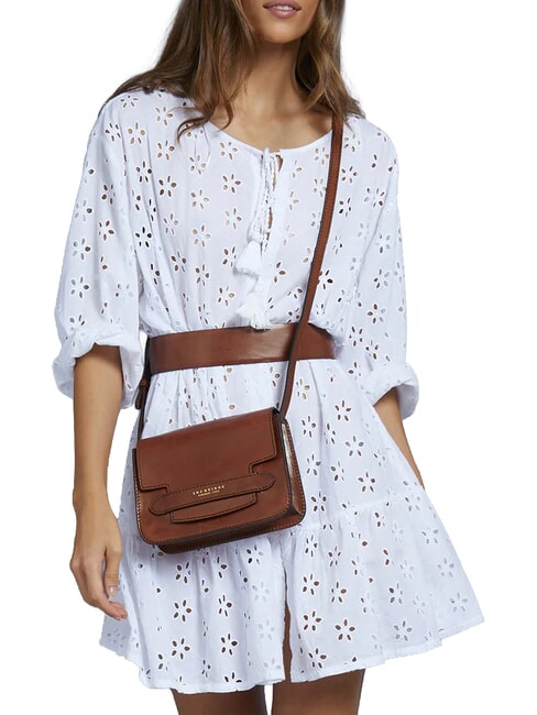 LUCREZIA Shoulder mini bag mocha with gold - Women&rsquo;s Bags