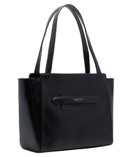 THE BRIDGE LUCREZIA Leather shoulder shopping bag Black Gold - Women&rsquo;s Bags - 3