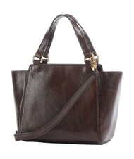 THE BRIDGE LUCREZIA Leather handbag with shoulder strap mocha with gold - Women&rsquo;s Bags - 3