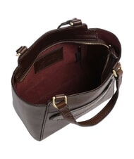 THE BRIDGE LUCREZIA Leather handbag with shoulder strap mocha with gold - Women&rsquo;s Bags - 5