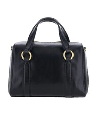 THE BRIDGE LAURA Leather satchel bag with shoulder strap Black Gold - Women&rsquo;s Bags - 3