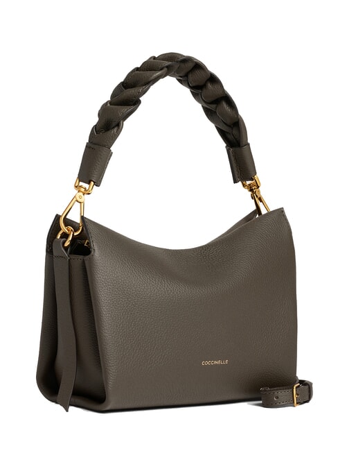 BOHEME GRANA DOUBLE Handbag, with shoulder strap, in leather mud/honey - Women&rsquo;s Bags