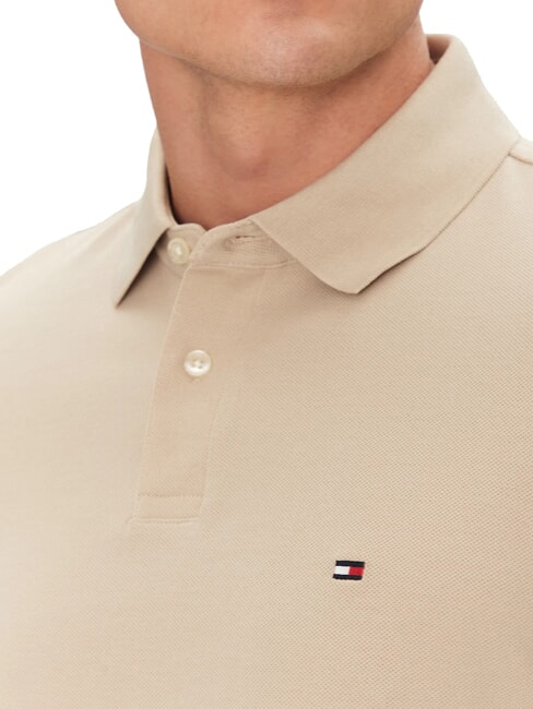 TH Regular fit short-sleeved polo shirt sandalwood - Polo shirt