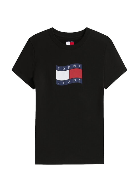 TJ FLAG Cotton T-Shirt black - T-shirt
