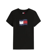 TOMMY HILFIGER TJ FLAG Cotton T-Shirt black - T-shirt - 3
