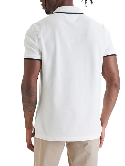 TH Regenerated cotton polo shirt white - Polo shirt