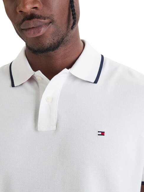 TH Regenerated cotton polo shirt white - Polo shirt