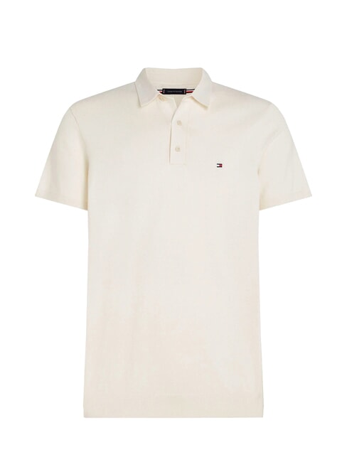 TH Short-sleeved polo shirt ivory petal - Polo shirt